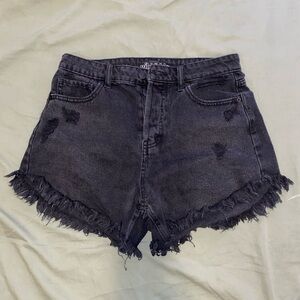 Wild Fable High Rise Rose Black Denim Women Shorts